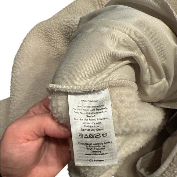Eddie Bauer Off-White Sherpa Fleece - Picture 4 of 6